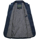 Denim Blazer Lapel Denim Jacket Pure Pockets Denim Blazer