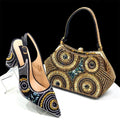 Woman Sandal Shoes And Purse Set Italian Heels Shoes And Bag To Match Set For Party