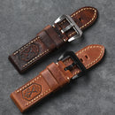 Handmade Genuine Leather Watchband Vintage Bracelet