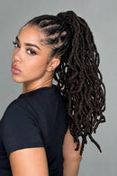 Human Hair Dreadlock Extensions 4-18 Inch 30 Strands Locs Soft Natural Bulk Hair