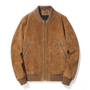 Men Leather Baseball Jacket Bomber Varsity Jacket Streetwear