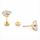 Minimalist Tiny Stainless Steel Flatback Stud Earrings for Women Men Cartilage Tragus 0.8mm Piercings Jewelry