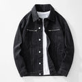 Spring Autumn Winter Models Men's Blue Denim Jacket High Street Black Jacket Man