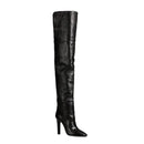 Winter Pointed Stiletto High Heels Side Zipper Show Large Over Knee Women Boots
