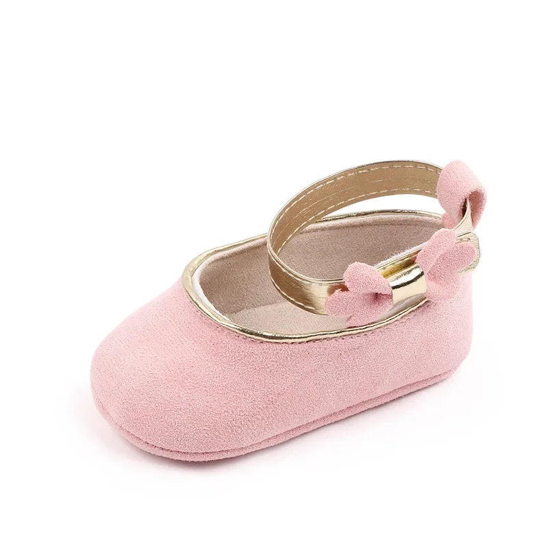 Baby Girls Princess Dress Shoes Cute Mary Jane Flats With Flowers Toddler Anti-Slip Soft Baby Girls Sandals 0-18 Months