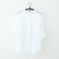 Blouse Women Summer High Collar Shirt