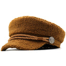 Beret Women Winter Hats For Women Octagonal Caps Female Bone Wool hat