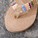 Slippers Women Thick Sole Flip Flops For Summer Beach Outings Home Wear Non-slip Bottom Sandals