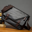 single shoulder bag business leisure men single crossbody leather bag messenger bags