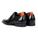 Double Monk Straps Men Shoes Office Business Genuine Leather Handmade Formal Dress Shoes for Men Designer