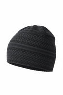 Dark gray knit beanie on a white background, Obroi