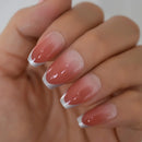 24pcs Nails With Designs Coffin Artificial Nails Tips Overhead Medium Length Press On Nail False Nails Art Accessories