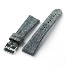 Vintage Denim Watch Strap, Soft Blue Gray Quick Release Band, 18–22mm