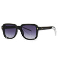 Sunglasses Women Square Gradient Shades UV400 Retro Rivets Men Sun Glasses
