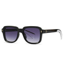 Sunglasses Women Square Gradient Shades UV400 Retro Rivets Men Sun Glasses