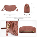 Genuine Leather Women's Bag Handwoven Retro Saddle Bag Casual One Shoulder Crossbody Bag