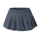 Mini skirt clothes kawaii skirts for women pleated high waisted skirt with shorts pink