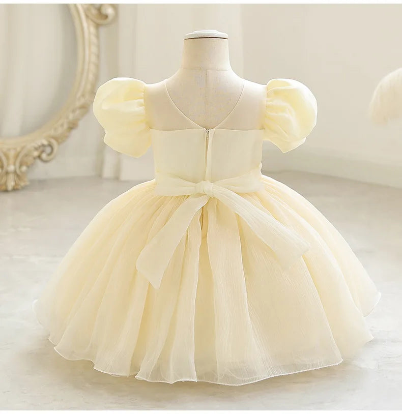 Girl Simple Princess Dress Fluffy Elegant Dresses Wedding for Bridesmaid Clothing