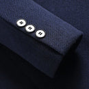 Men Autumn Winter Wool Blazer Long Jacket Slim Fit Thick Outwear Casual Woolen Coat Windbreaker