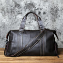 Leather Men Travel Bag Natural Handbag Casual Shoulder Messenger Bag Large Capacity Luggage Bag