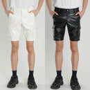 Leather Pants Men's Multi Pockets Zipper Closure for Performance