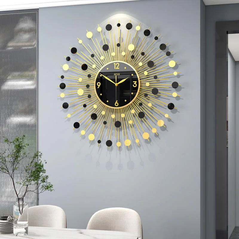 Luxury Wall Clock Living Room Design Creative Wall Clock Silent Brief Art Nordic Clocks Home Decoration