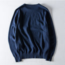 Embroidery-Logo Long Sleeve Mens Sweaters Casual Knitted Clothes Male Knitted Coats