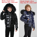 winter children coat for boys girls white piping kids jackets waterproof shelling fabric filling