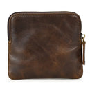 Leather Men Zipper Card Holder Short Wallet Women Man Mini Clutch Wallets