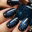 Medium nails for women girls gradient starry design Square ballet tips press on nail