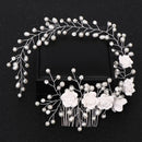 Crystal Pearl Bridal Tiaras Hairbands Hairpins Bridesmaid Diamante Accessories Wedding hair comb hair band Jewelry