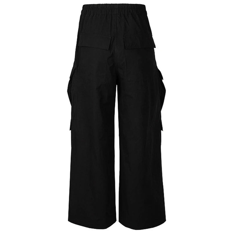 Pants Men Multi Pockets Loose Cargo Pants Luxury Designer Man Pants Trousers Black