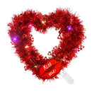 Heart Wreath Front Door Window Mantel Valentine Day Door Garlands Room Wreath Decor