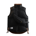Men Winter Jackets Thicker Warm Vests Waistcoats Male Double Sided Vests Bag