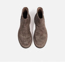 Handmade Men Shoes Leather Boots Men Slip On Round Toe Design Chelsea Short Boots
