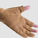 Motorcycle Gloves Vintage Anti-Slip Racing Finger Mittens Leather Men Fingerless Gloves