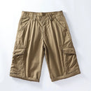 Men Summer Cotton Cargo Shorts Mens Classic Casual Tactical Shorts Pants
