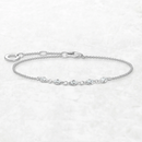 Bracelet Link Chain 925 Sterling Silver Classic Happiness Jewelry Gift For Women