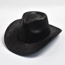 Hat Faux Leather Gentleman Jazz Hats for Men Women Panama Hat