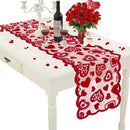 Valentines Day Decor Home Romantic Decorations Heart Shaped Table Runner