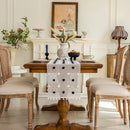 Dining room with wooden table, chairs, and decorative elements, Obroi
