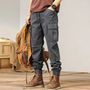 Cargo Pants Men Joggers Military Pencil Pants Multiple Pockets Trousers Male Elastic Waist Cotton Pants
