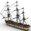 frigate brick set Royal navy warship model Admiralty full rigged ship buildings block kit