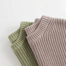 Outdoor Style Boys Crew Neck Twisted Knit Sweater for Winter