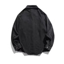 Denim shirt for men spring loose and high-end long sleeved work shirt