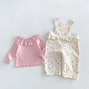 Girls' Lace Overalls Autumn Baby Casual Pants Children's Autumn Pants
