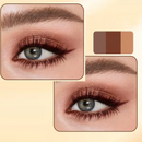 Three-Color Eyeshadow Stick,Eyeshadow Stick, Waterproof and Long-Lasting Pearlescent Metallic Eyeshadow