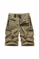 Men's Casual Shorts Summer Shorts Male Cotton Solid Breathable Cargo Knee Length Trousers