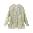 Summer Women Blouse Asymmetric Hem Side Vents Female Casual Loose Shirt