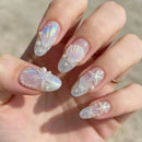Summer Ocean Series Nail Accessories Aurora Shell Conch White Imitation Pearl Nail Accessories DIY Nail Supplies
